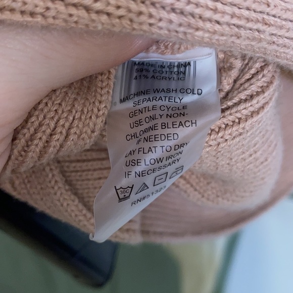 Vince Camuto Womens Oversized Rib Knit Sweater in Mauve Dusty Rose - Picture 8 of 8